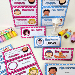 Crachá de Mesa - Editável